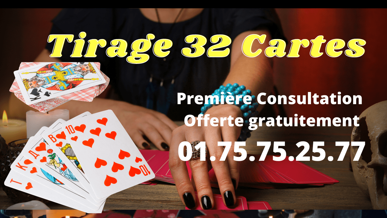 Cartomancie gratuite Tirage 32 cartes en ligne