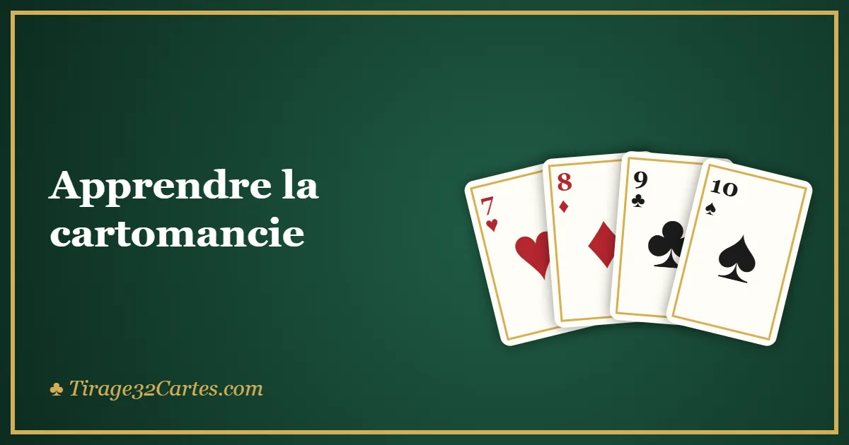 Apprendre la cartomancie : le guide pour débuter avec le jeu de 32 cartes