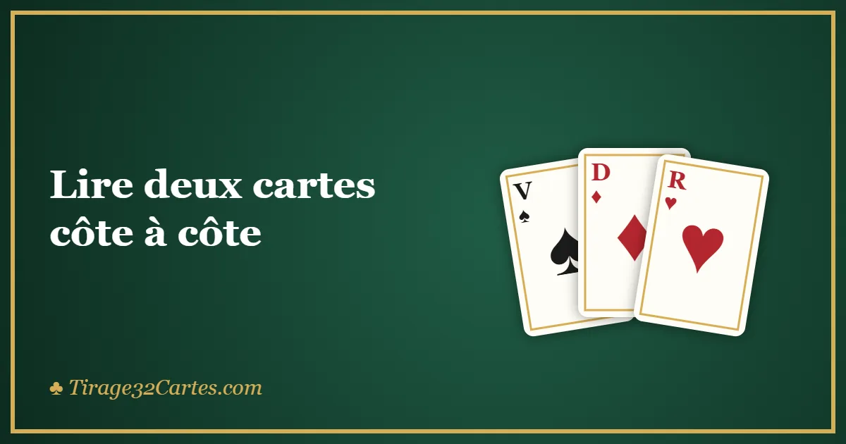 Lire deux cartes côte à côte