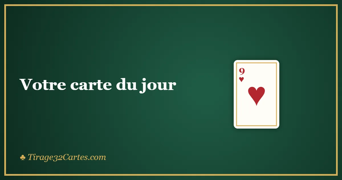 Votre carte du jour