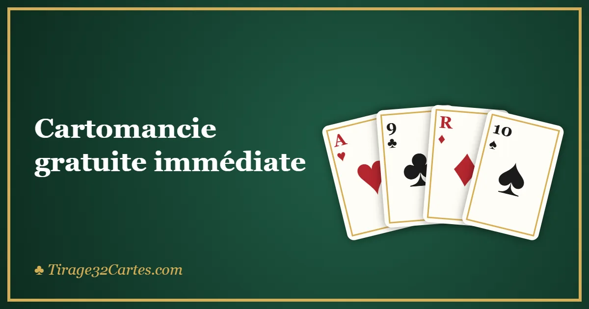 Cartomancie gratuite immédiate : tirage de cartes en ligne