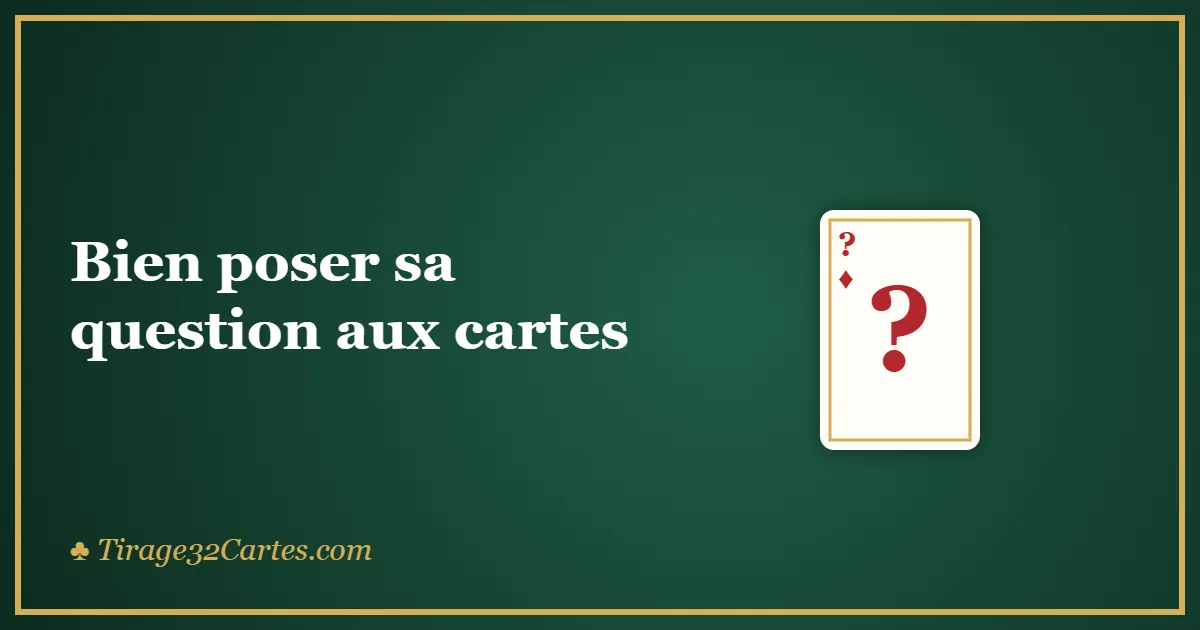 Bien poser sa question aux cartes